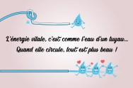 La circulation de l'énergie vitale, c'est comme celle de l'eau, quand il n'y a plus de noeuds, tout va mieux !